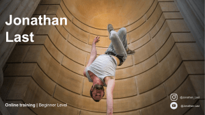 JonathanLast beginner handstand programme
