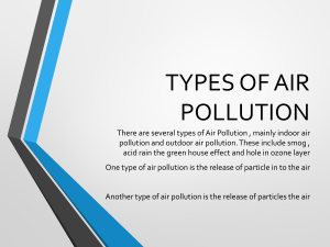 INTRODUCTION OF AIR POLLUTION