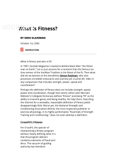Article - CrossFit  Forging Elite Fitness