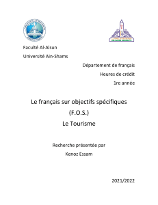 1st devoir (tourisme)