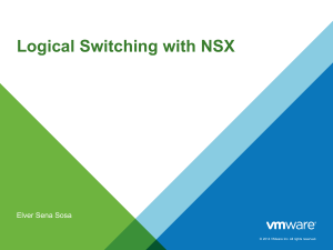 D01 S06 Logical Switching with NSX