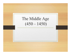 Week 4 The Middle Age (1)