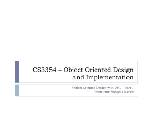 OO Design with UML - Part 1