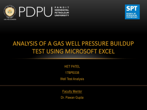ANALYSIS OF A GAS WELL PRESSURE BUILDUP TEST-HORNER