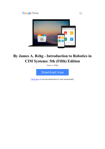 By James A. Rehg - Introduction to Robotics in CIM Systems  5th (Fifth) Edition