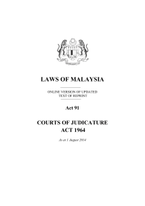 Courts of Judicature Act 1964