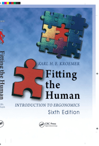 Fitting the Human: Introduction to Ergonomics Sixth Edition