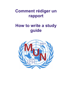 How to write a study guide