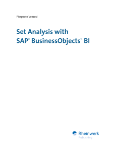 Set Analysis with SAP BusinessObjects BI