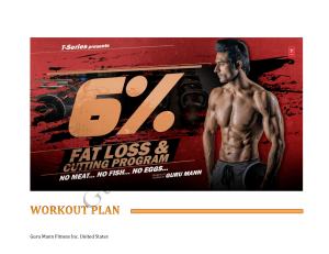 6 Vegetarian Fat Loss Workout Plan by Guru Mann