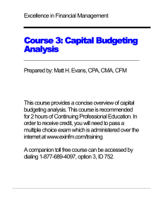 capital-budgeting-analysis