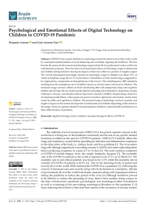 Psychological and Emotional Effects of Digital Technology on Children in COVID-19 PandemicContentServer