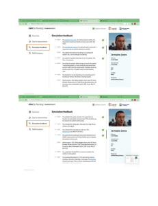 Nursing Simulation Feedback Report