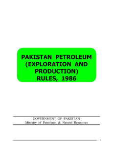 Pakistan Petroleum Rules 1986