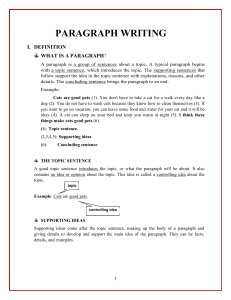 Handout 1 (PARAGRAPH WRITING)-đã chuyển đổi