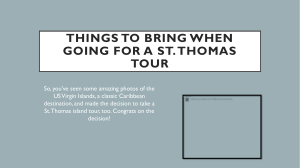 Things To Bring When Going For A St. Thomas Tour