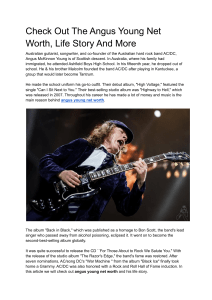 Check Out The Angus Young Net Worth, Life Story And More