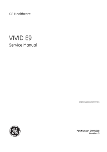 VIVID E9 SERVICE MANUAL SM GA091568 5