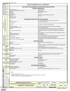 Addressable Smoke Detector Data Sheet