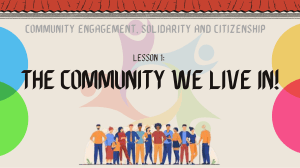 CESC-Lesson 1 The Community We Live In!