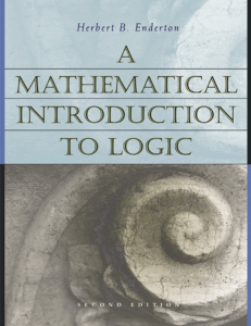 Herbert Enderton, Herbert B. Enderton - A Mathematical Introduction to Logic-Harcourt Academic Press (2001) (1)