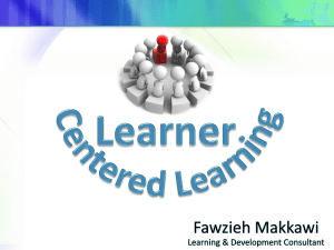 Learner Centered Learning