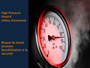 High pressure Hazard- safety awareness