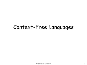 8. Context Free Grammars 2