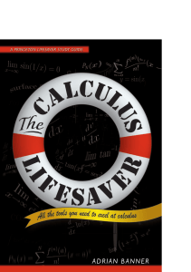 The Calculus Lifesaver