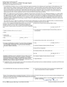 USPS FORM 1