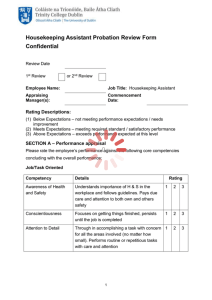 Housekeeping Review Form (doc 191 kb)