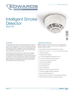 SIGA-PD Intelligent Smoke Detector Data Sheet