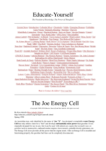 The Joe Energy Cell by Ken Adachi