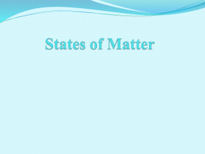 Chapter I Biophysics - States of Matter