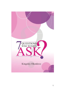 7 Questions Wise Women Ask - Kingsley Okonkwo