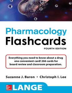 Suzanne Baron, Christoph Lee - LANGE Pharmacology Flashcards-McGraw-Hill Education (2017)