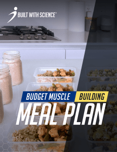 Budget Muscle Building Meal Plan