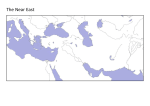 Blank Map - The Near East