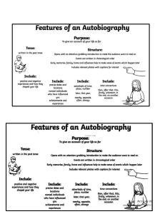 features of an autobography