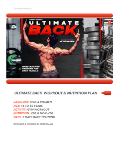 ULTIMATE Workout and Nutrition Plan by Guru Mann