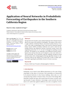 Application of Neural Networks in Probabilistic forecasting of Earthquakes in the Southern California region