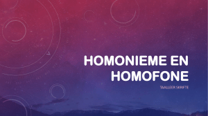 Homonieme en homofone[2181]