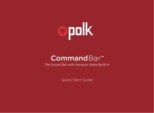 Polk Command Bar Quick Start Guide