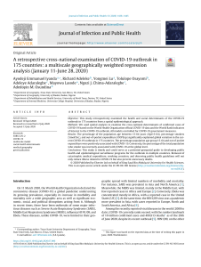 A retrospective cross-national examination of COVID-19 outbreak in 175 countries: a multiscale geographically weighted regression analysis (January 11-June 28, 2020)