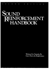 Yamaha Sound Reinforcement Handbook 2nd Edition Gary Davis Ralph Jones