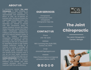 The Joint Chiropractic (Brochure)