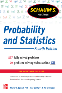 Probability & Statistics Textbook, 4th Ed.