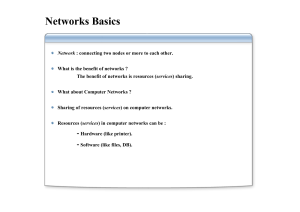 Networks Basics - Networks Types