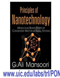 PrinciplesofNanotechnology-Molecular-BasedStudyofCondensedMatterinSmallSystems
