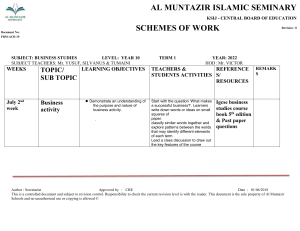 YEAR 10 Scheme of Work JULY 2022